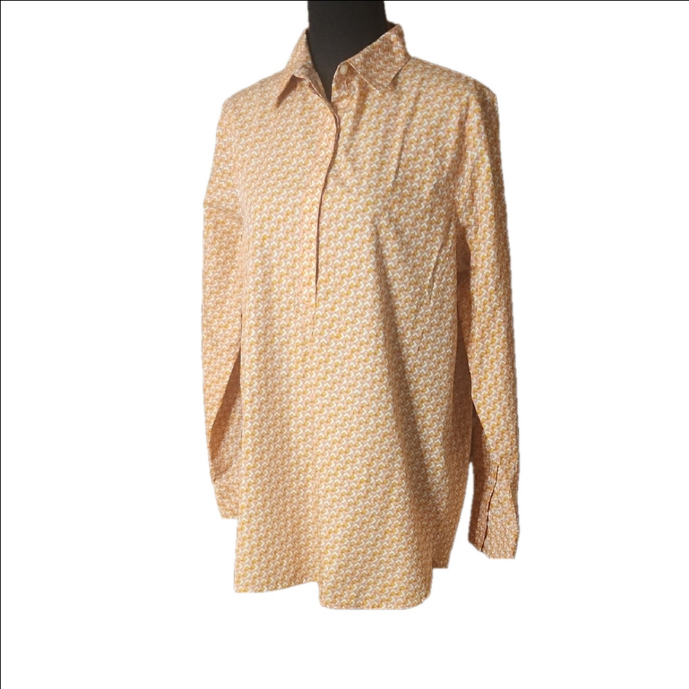 Lands End Bold Patterned Shirt, Size 12